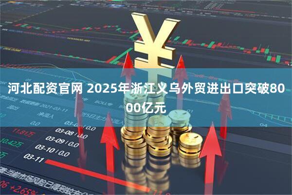 河北配资官网 2025年浙江义乌外贸进出口突破8000亿元