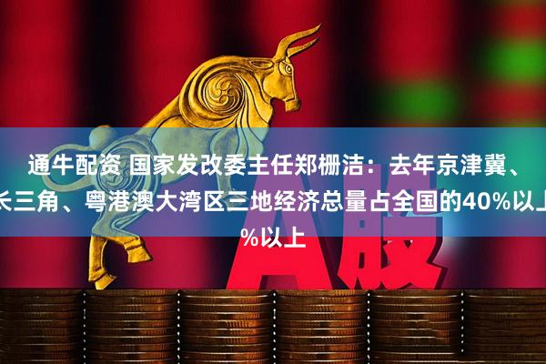 通牛配资 国家发改委主任郑栅洁：去年京津冀、长三角、粤港澳大湾区三地经济总量占全国的40%以上